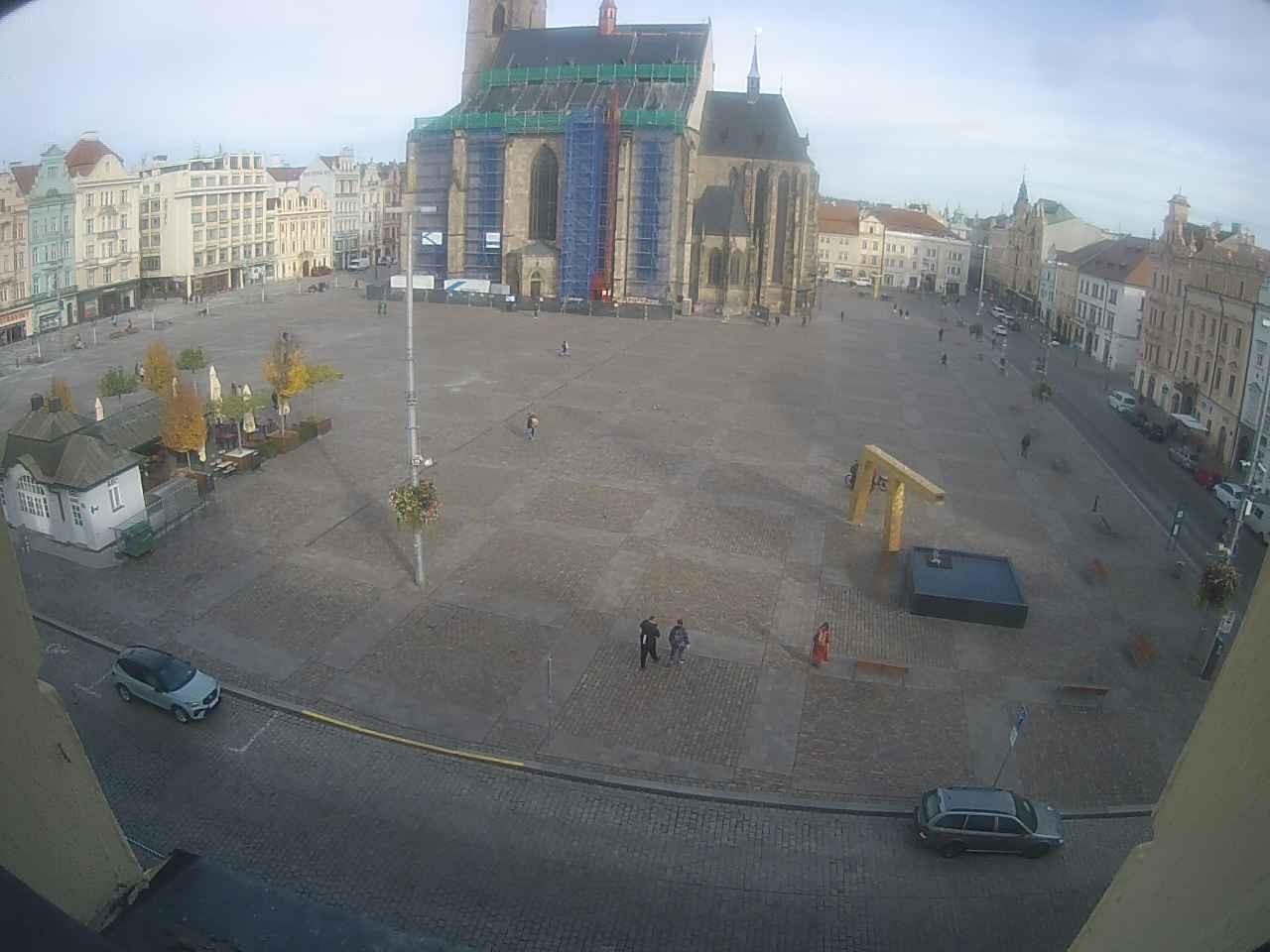 Archived image Webcam Republic Square Pilsen, Czech Republic