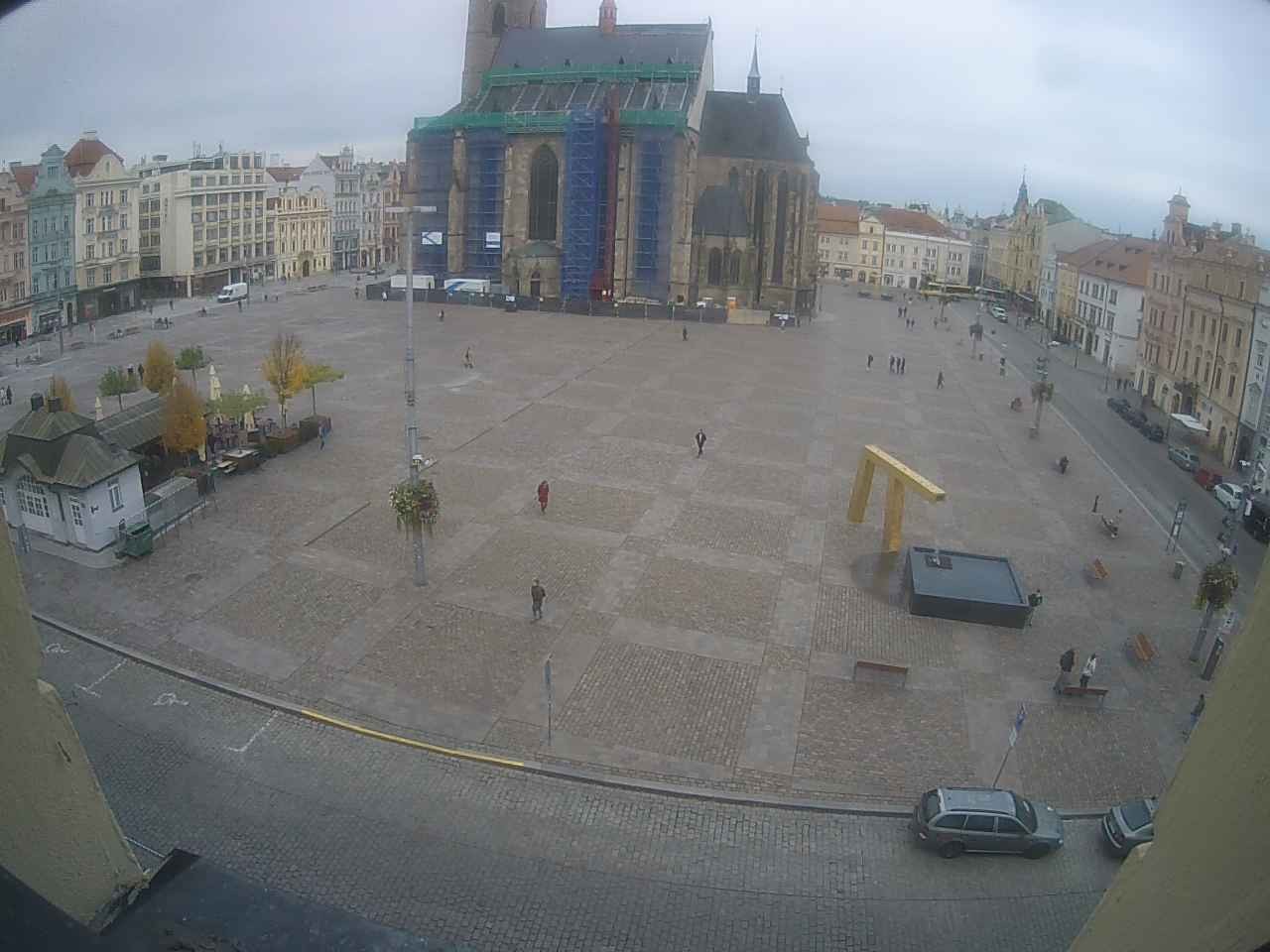 Archived image Webcam Republic Square Pilsen, Czech Republic