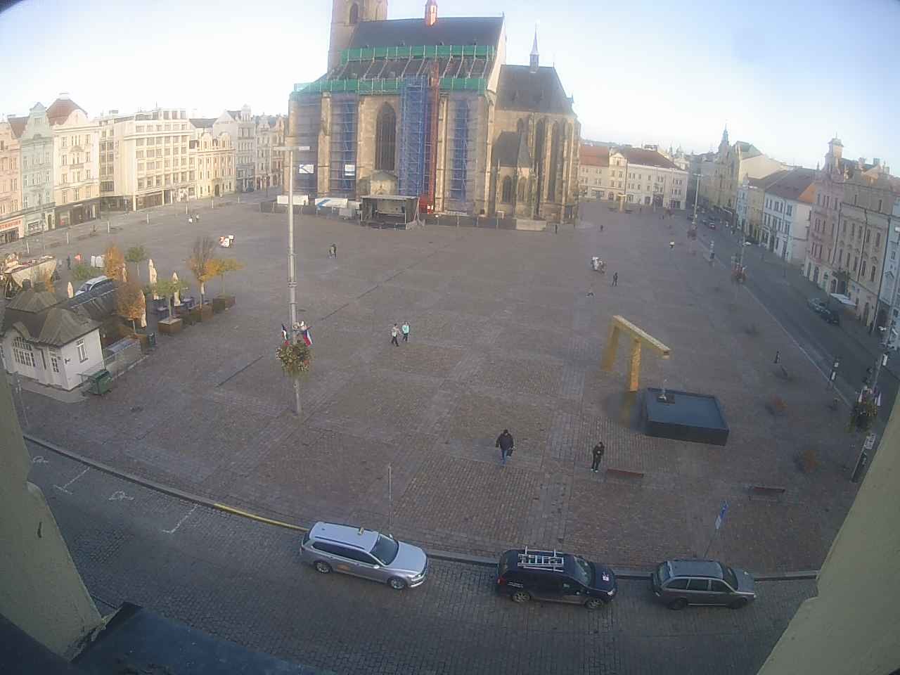 Archived image Webcam Republic Square Pilsen, Czech Republic