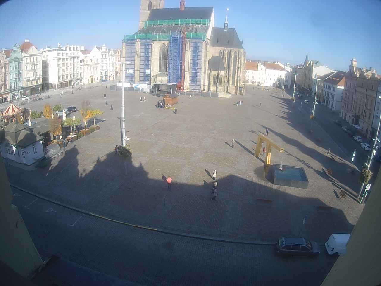 Archived image Webcam Republic Square Pilsen, Czech Republic