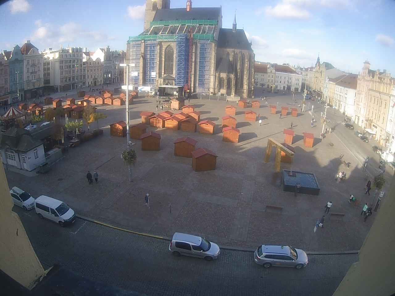 Archived image Webcam Republic Square Pilsen, Czech Republic