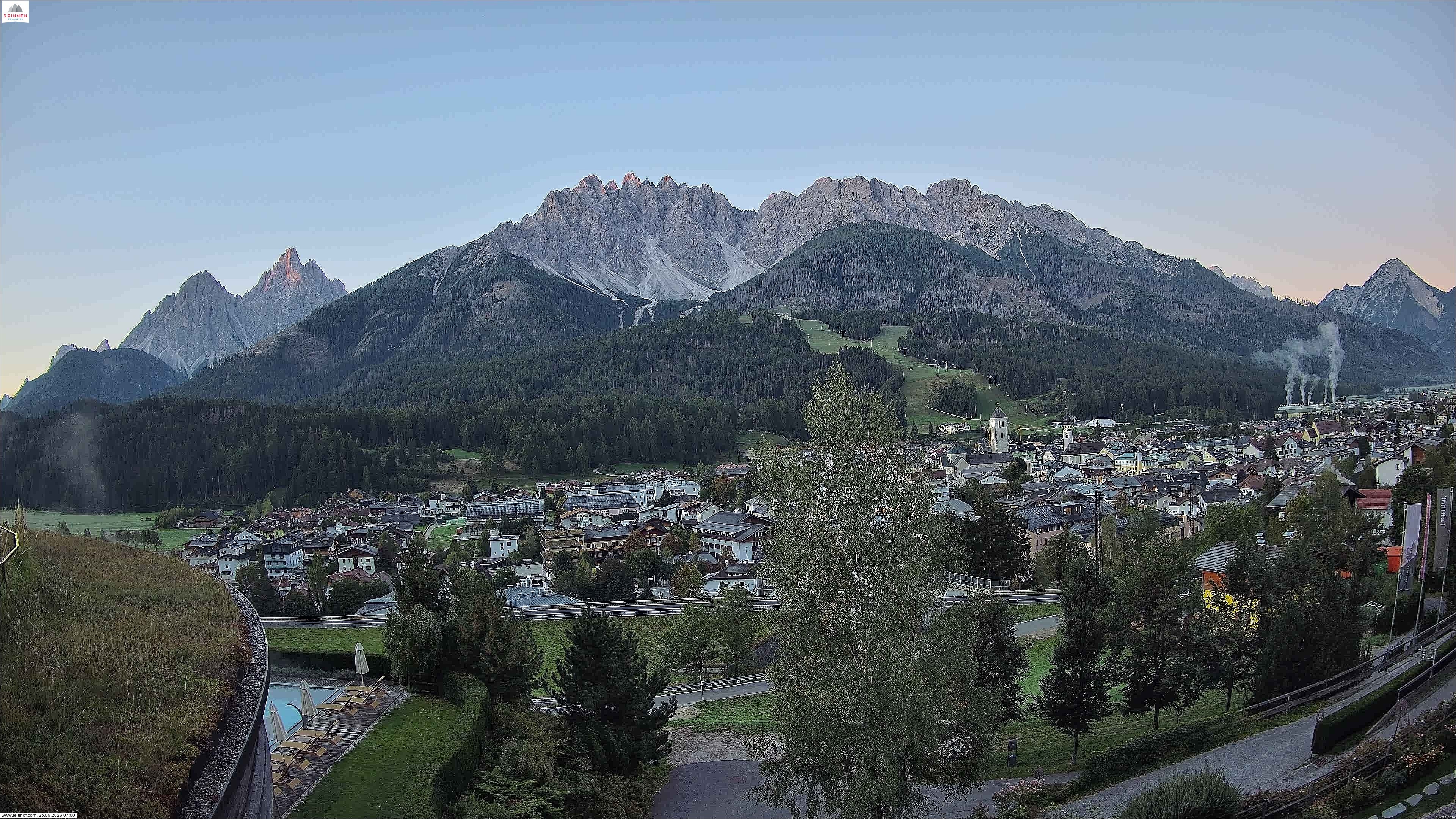 Archived image Webcam Innichen at Pustertal valley