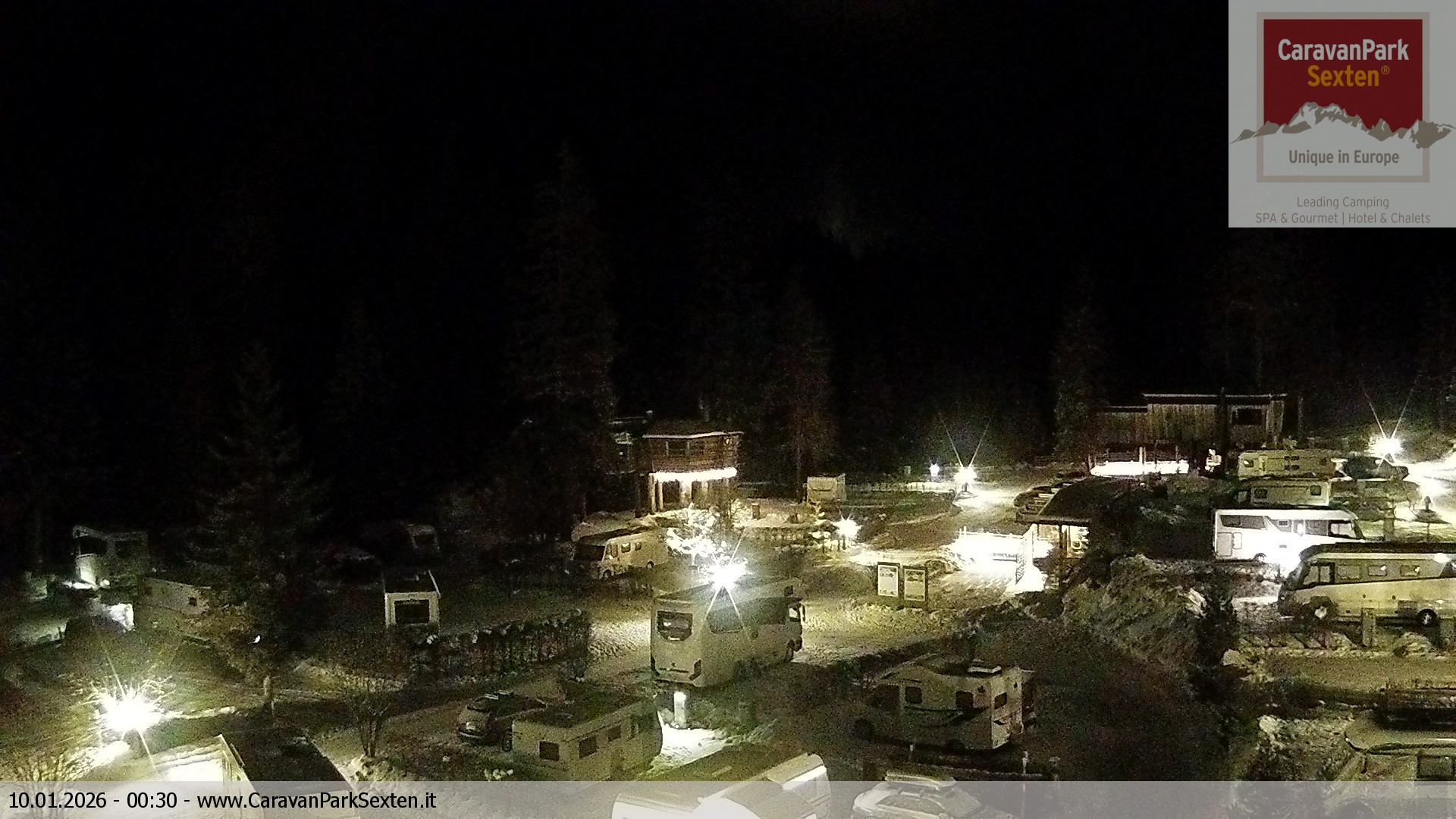 Archiv Foto Webcam Caravanpark in Sexten - Moos