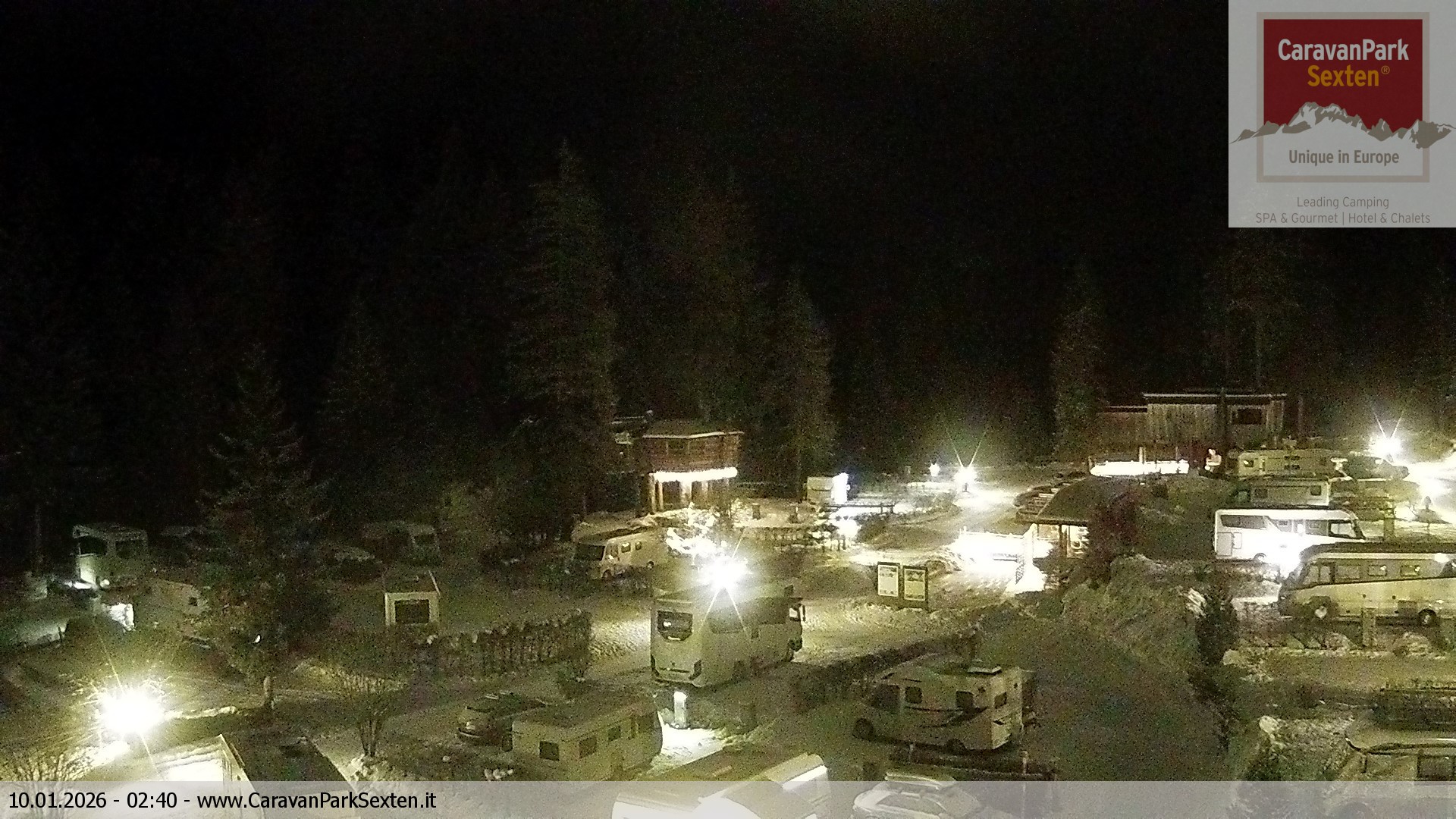 Archiv Foto Webcam Caravanpark in Sexten - Moos