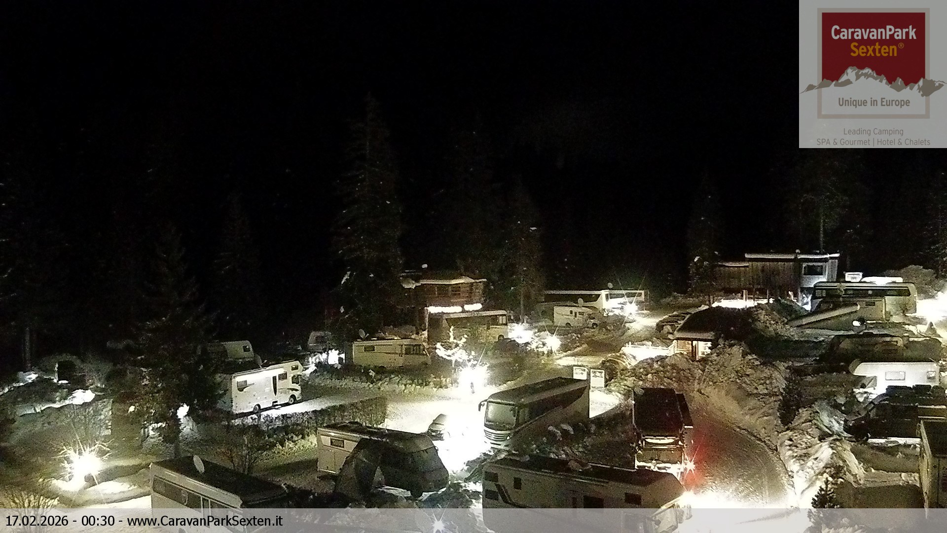 Archiv Foto Webcam Caravanpark in Sexten - Moos