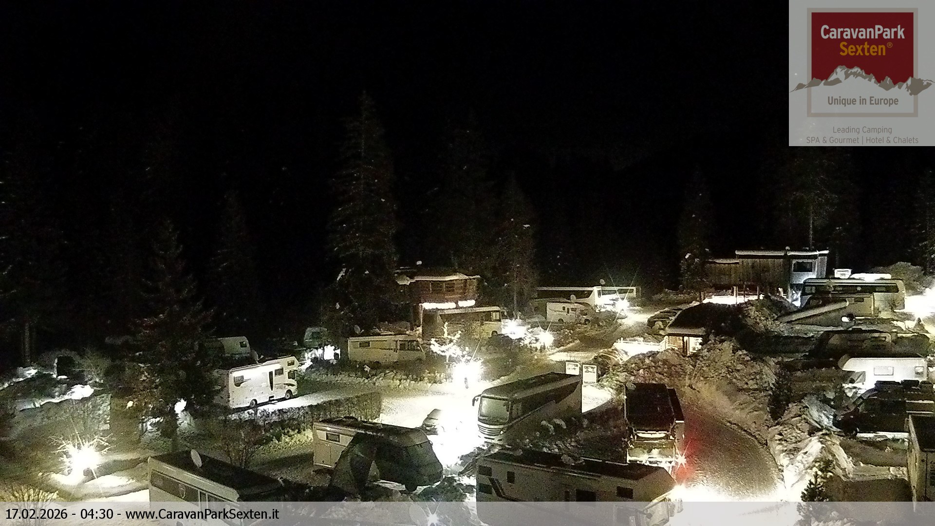 Archiv Foto Webcam Caravanpark in Sexten - Moos