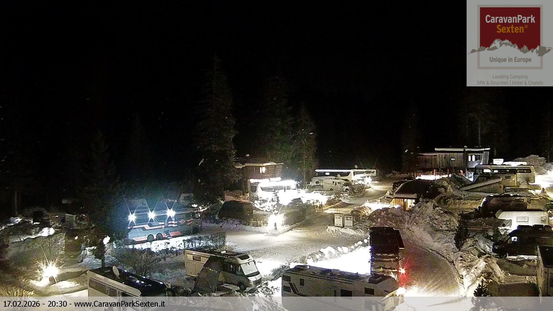 Archiv Foto Webcam Caravanpark in Sexten - Moos