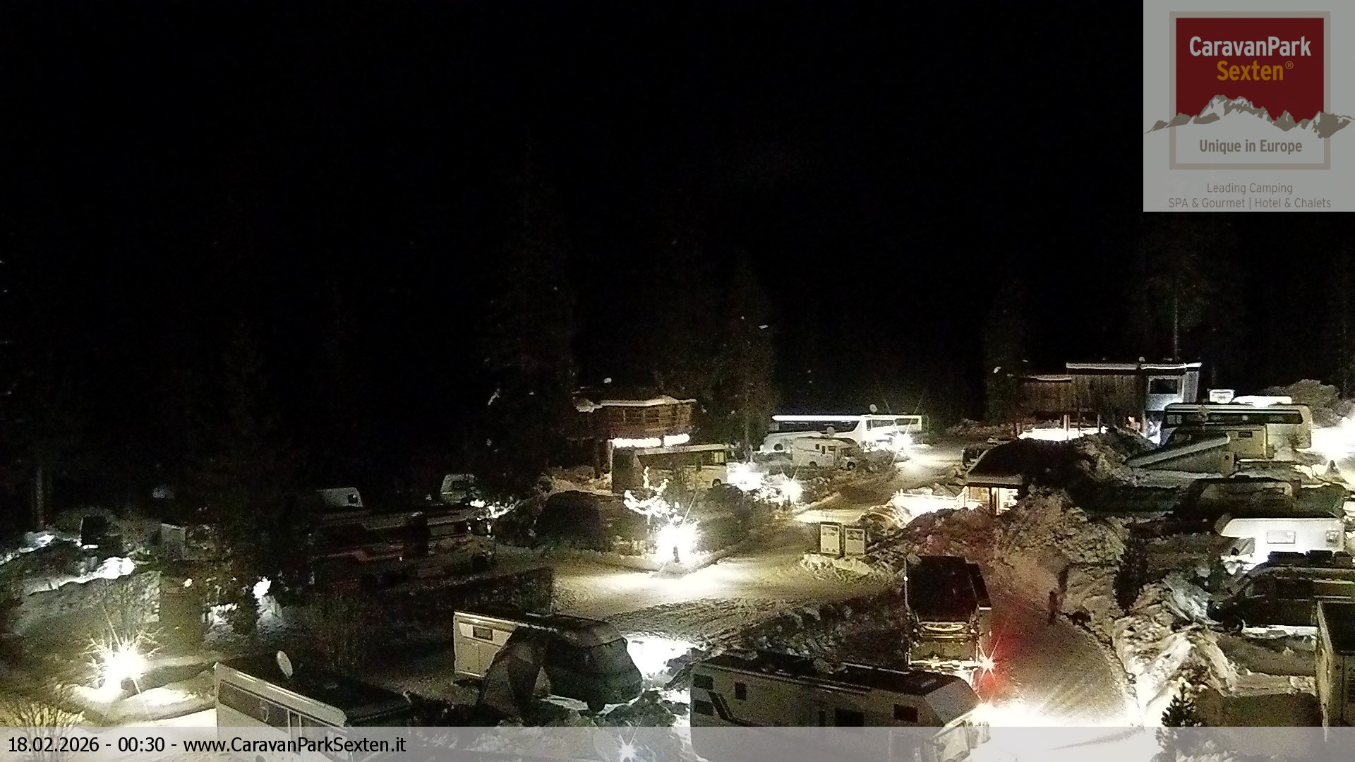 Archiv Foto Webcam Caravanpark in Sexten - Moos