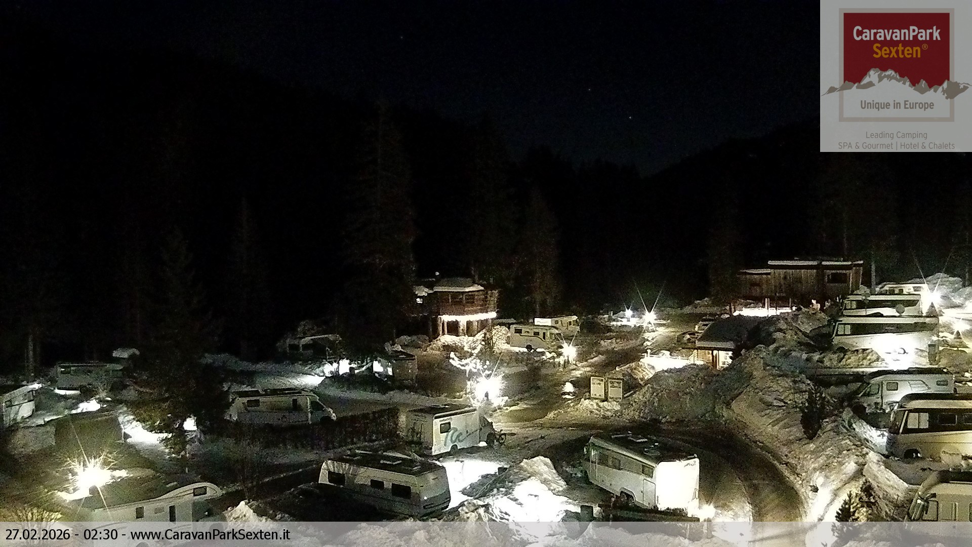 Archived image Webcam Sexten-Moos: caravanpark