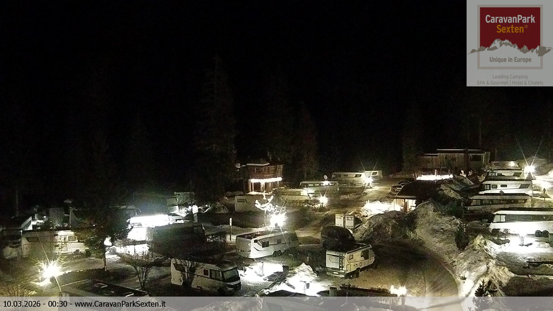 Archiv Foto Webcam Caravanpark in Sexten - Moos