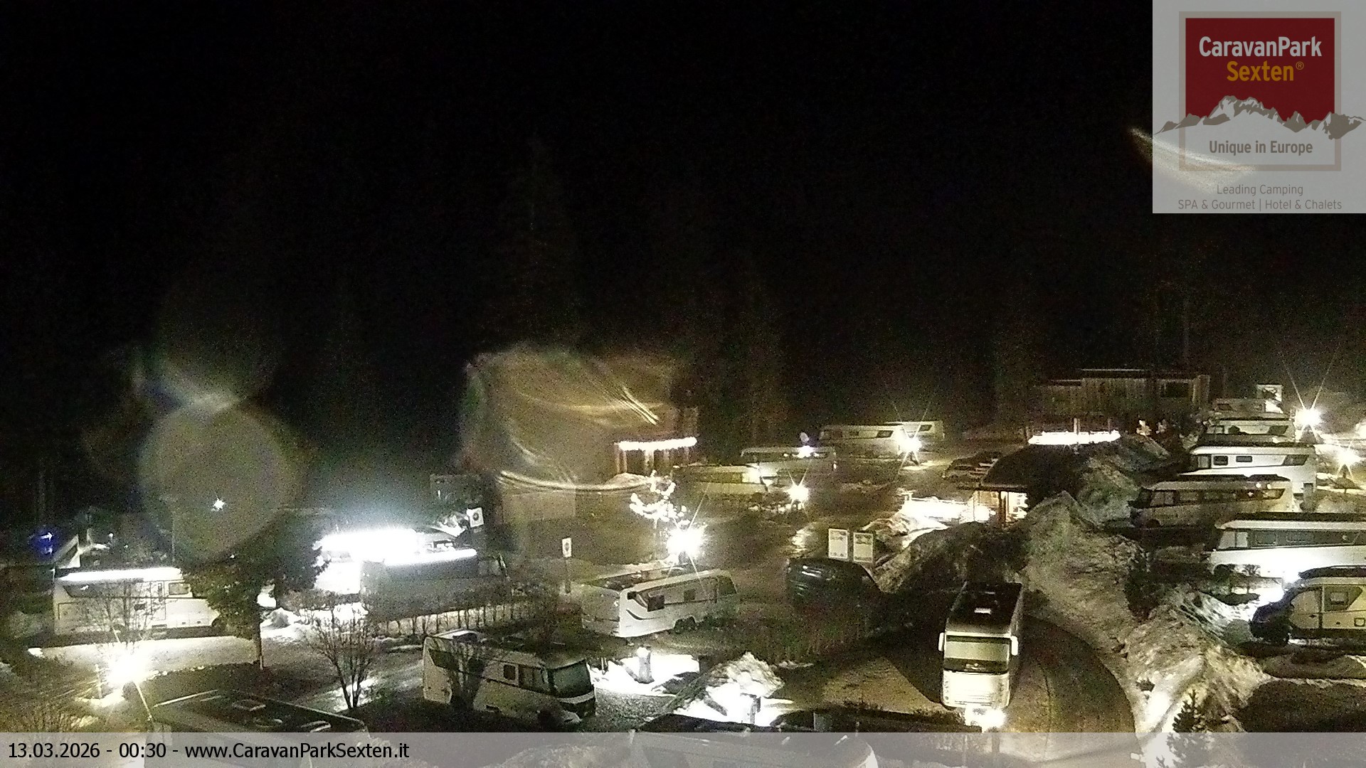 Archived image Webcam Sexten-Moos: caravanpark