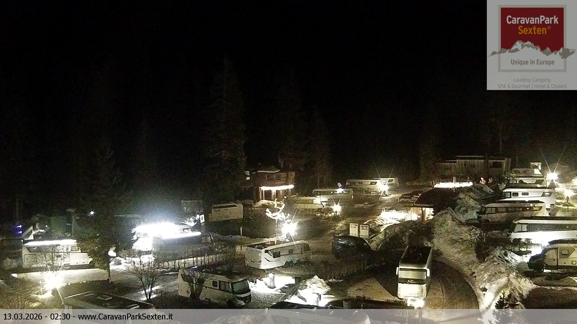 Archived image Webcam Sexten-Moos: caravanpark