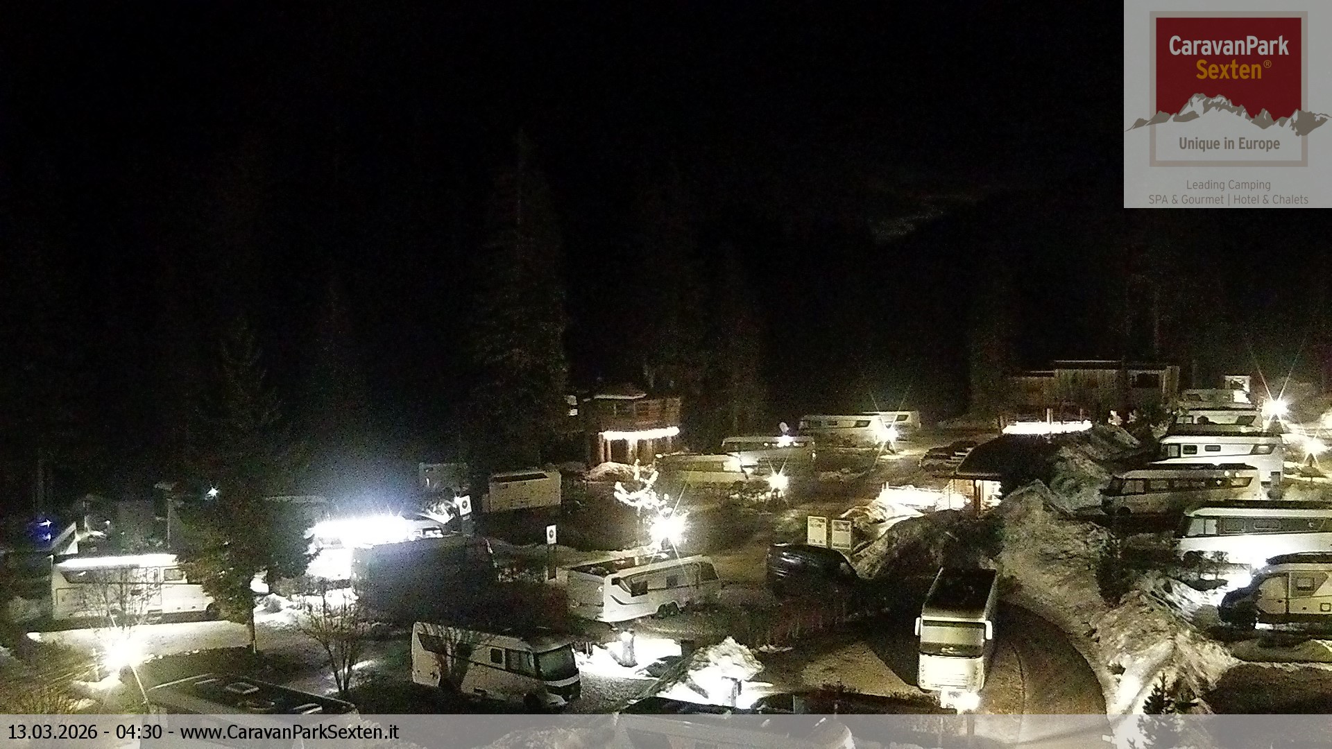 Archived image Webcam Sexten-Moos: caravanpark