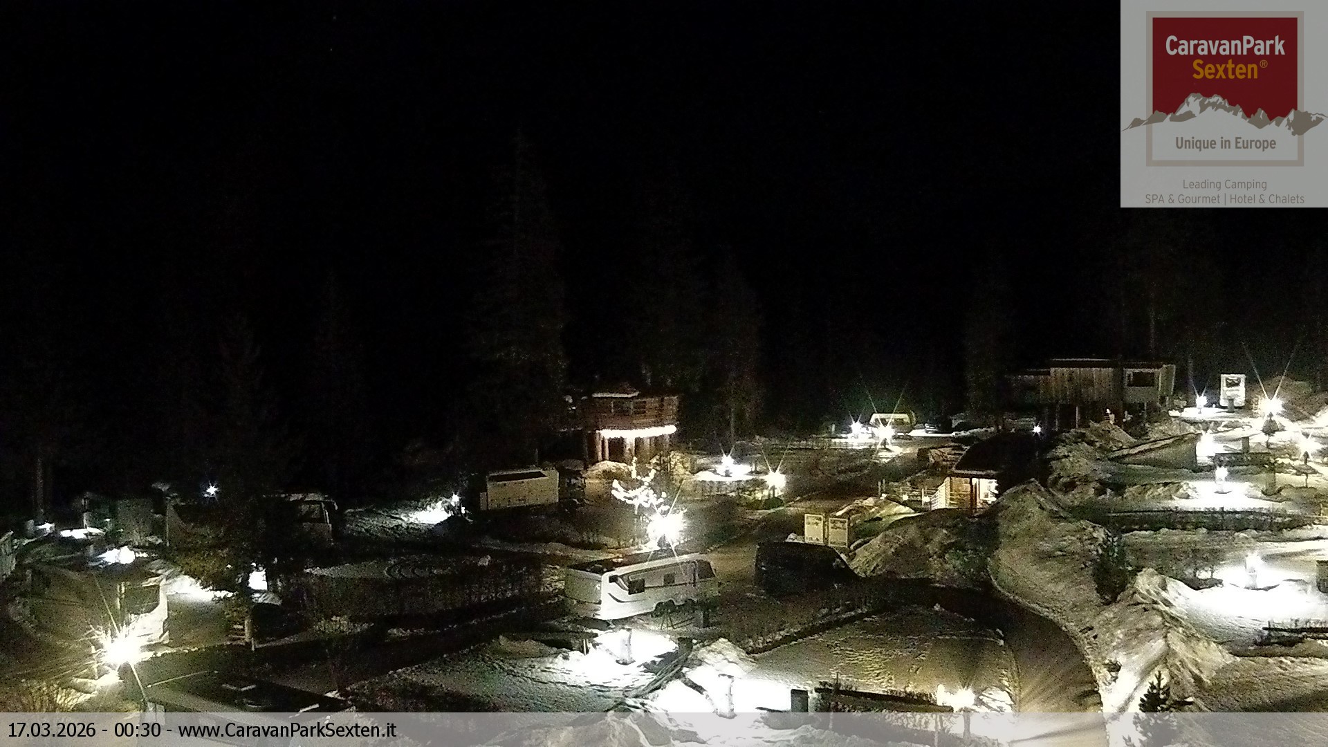Archiv Foto Webcam Caravanpark in Sexten - Moos