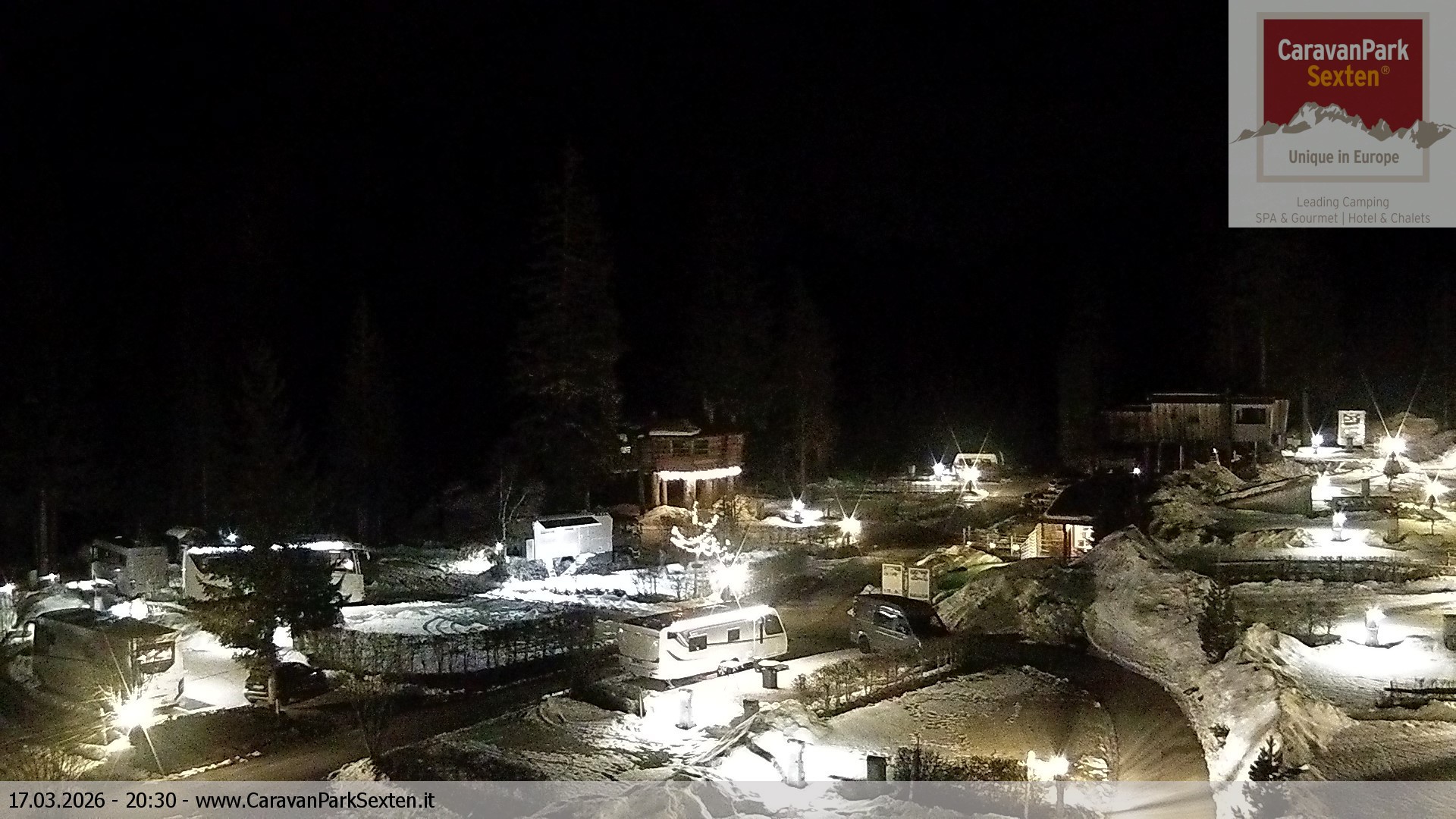 Archiv Foto Webcam Caravanpark in Sexten - Moos