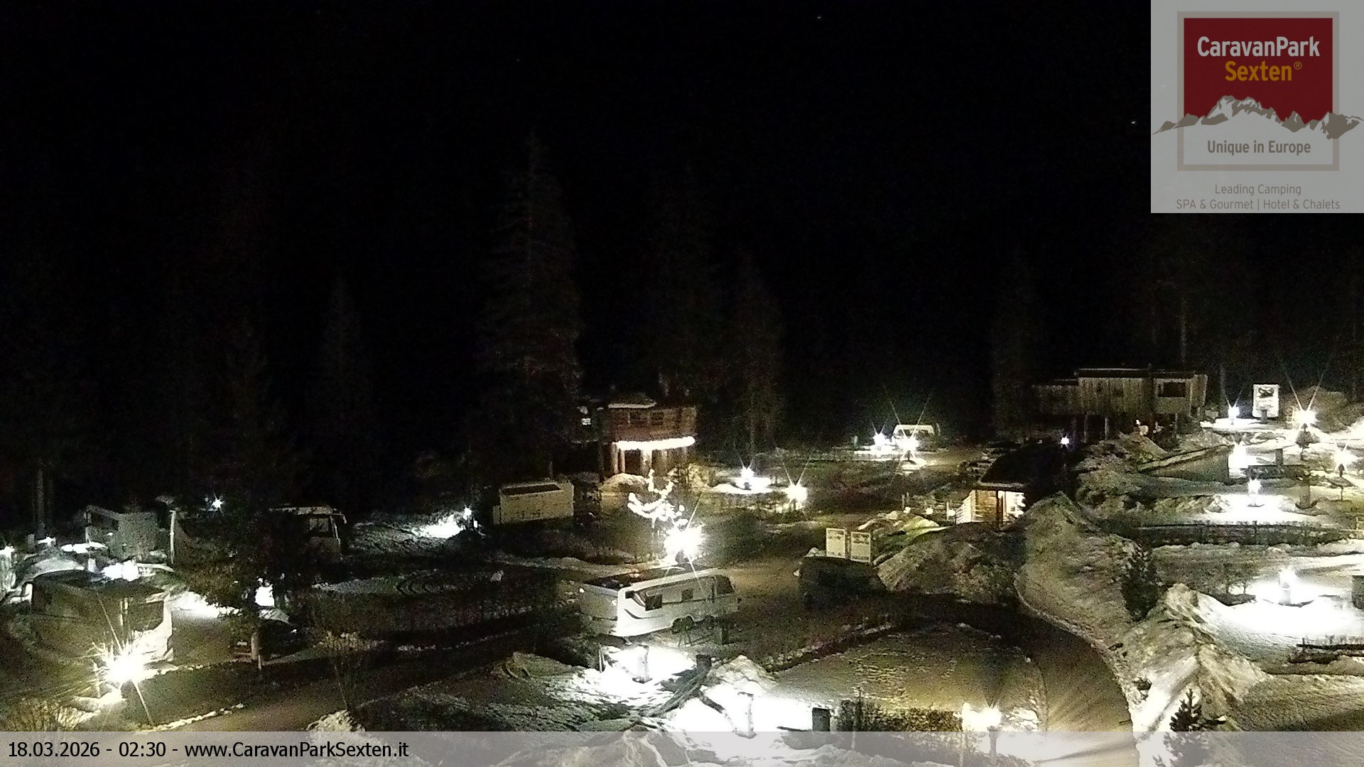 Archiv Foto Webcam Caravanpark in Sexten - Moos