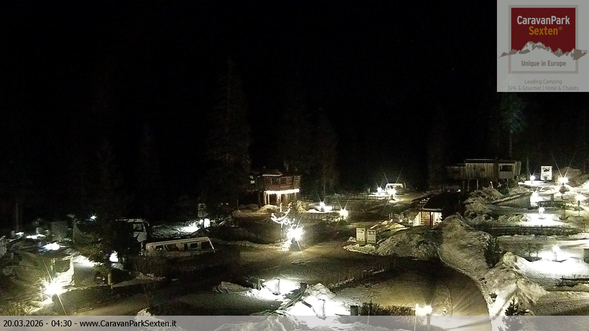 Archived image Webcam Sexten-Moos: caravanpark