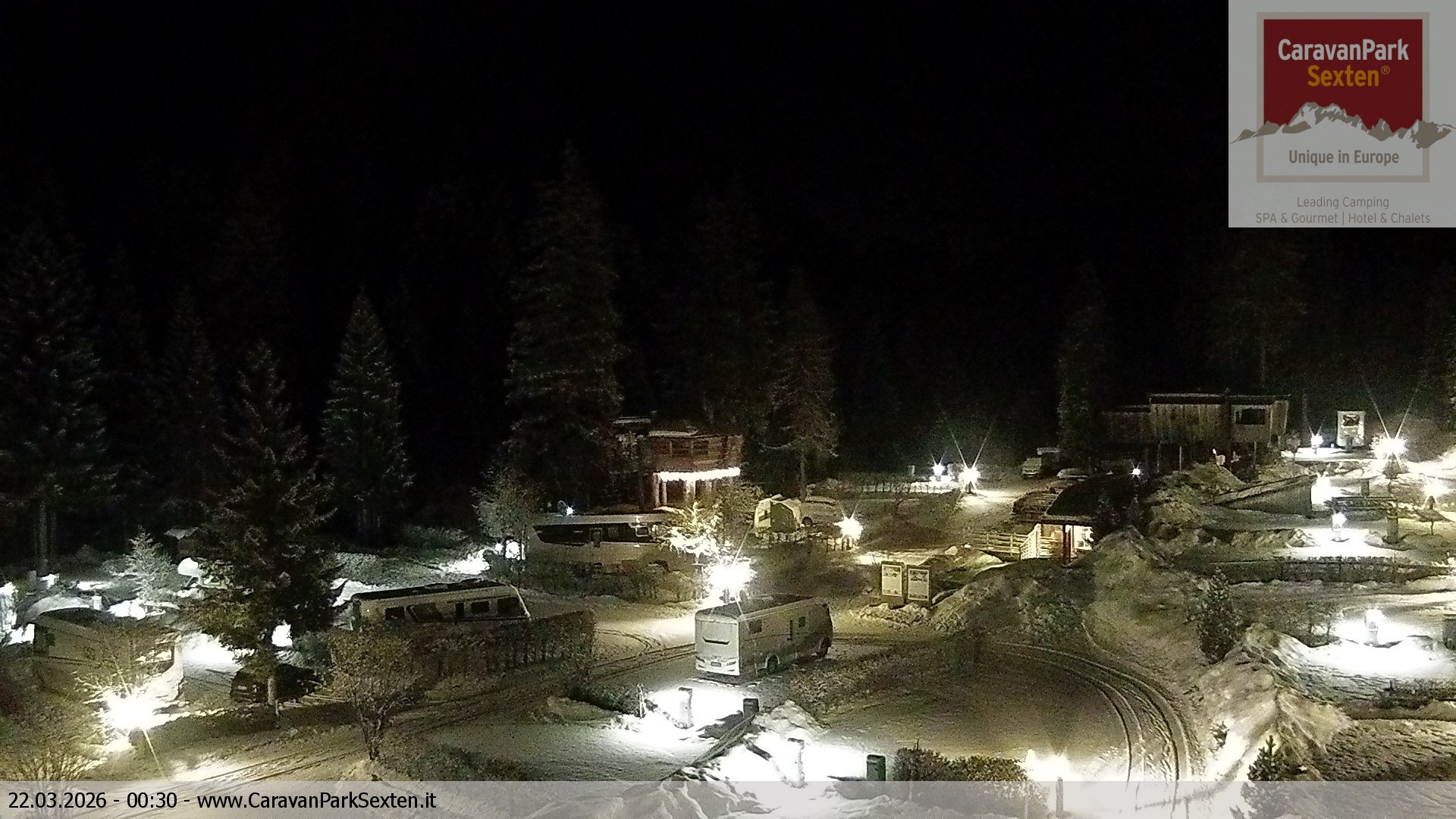 Archiv Foto Webcam Caravanpark in Sexten - Moos