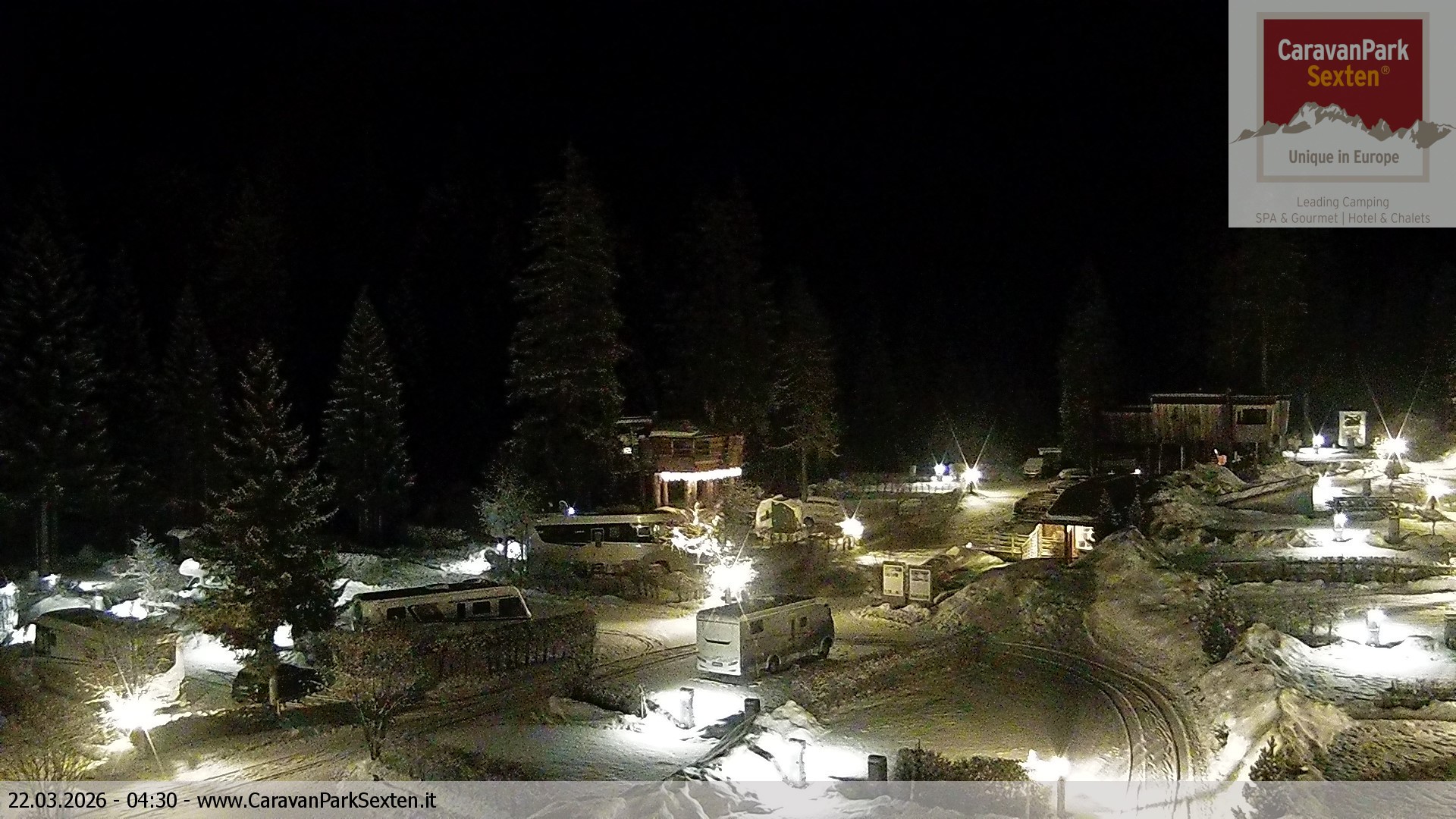 Archiv Foto Webcam Caravanpark in Sexten - Moos