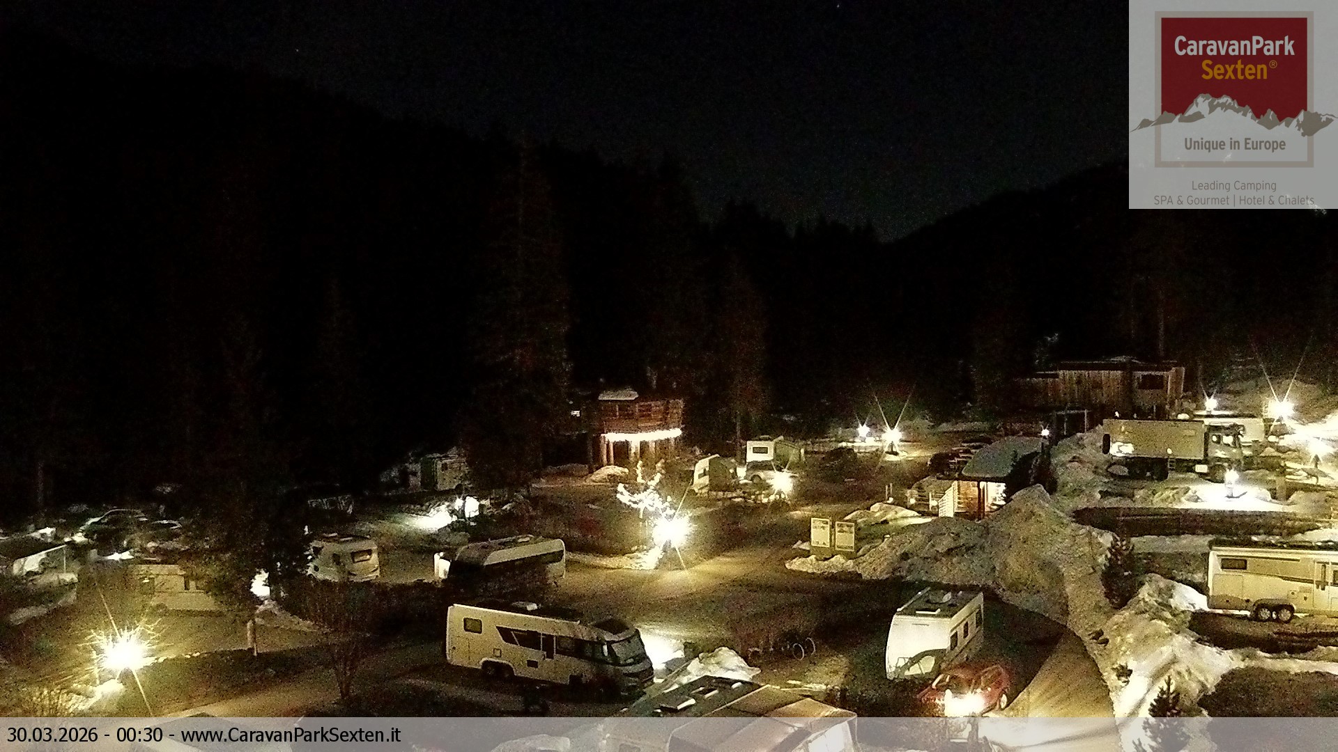 Archiv Foto Webcam Caravanpark in Sexten - Moos