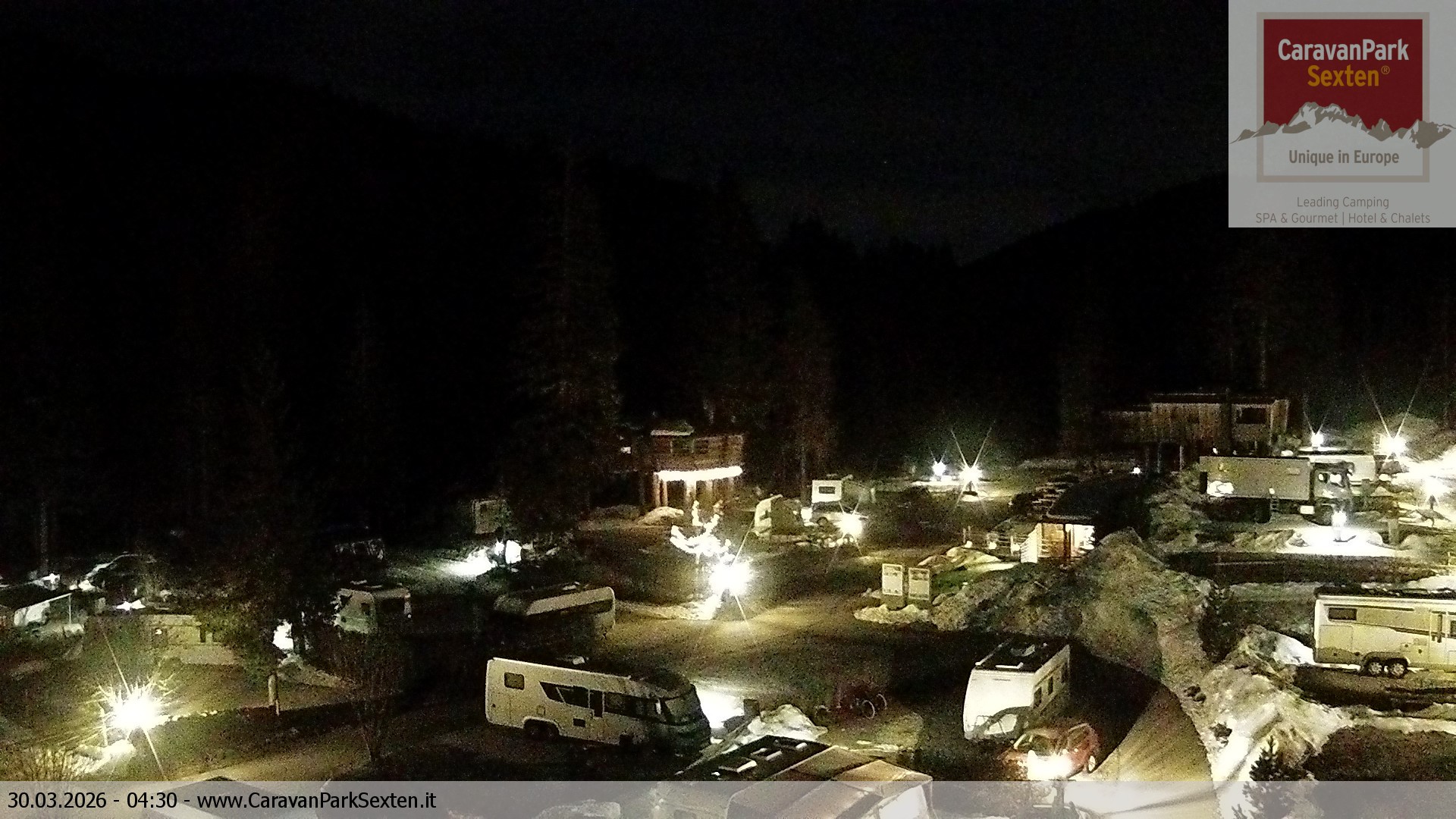 Archiv Foto Webcam Caravanpark in Sexten - Moos