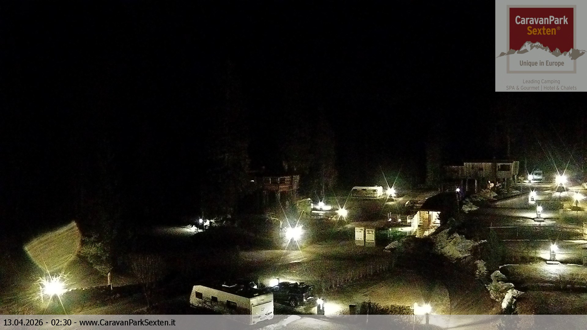 Archived image Webcam Sexten-Moos: caravanpark