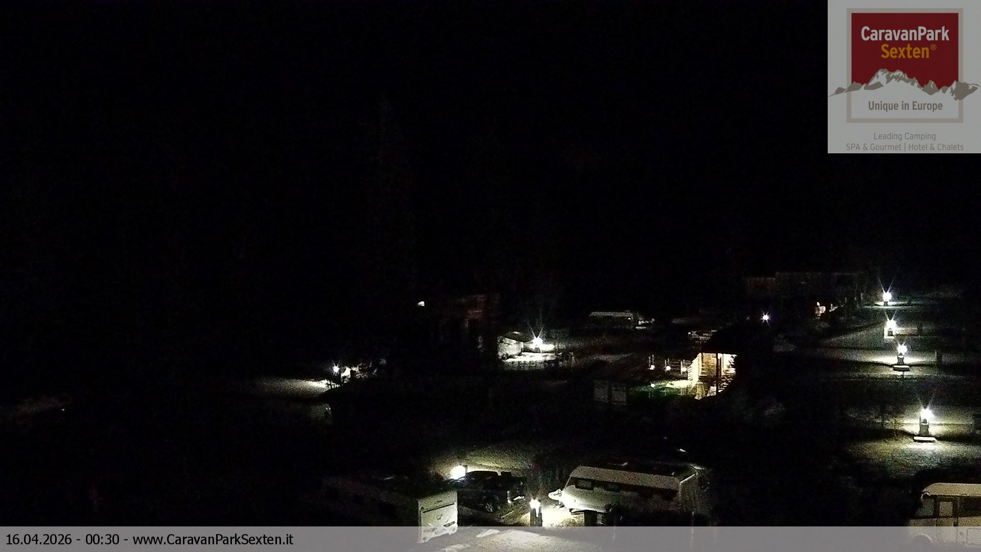 Archived image Webcam Sexten-Moos: caravanpark