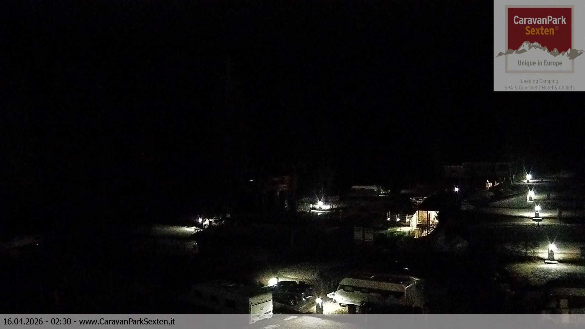 Archived image Webcam Sexten-Moos: caravanpark