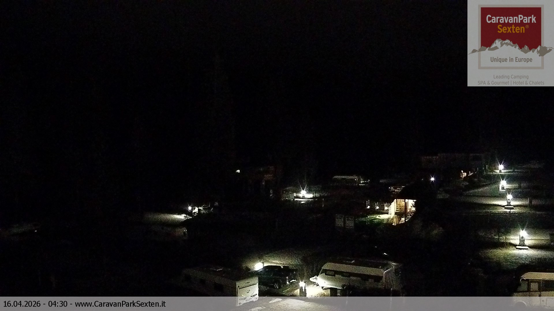 Archived image Webcam Sexten-Moos: caravanpark