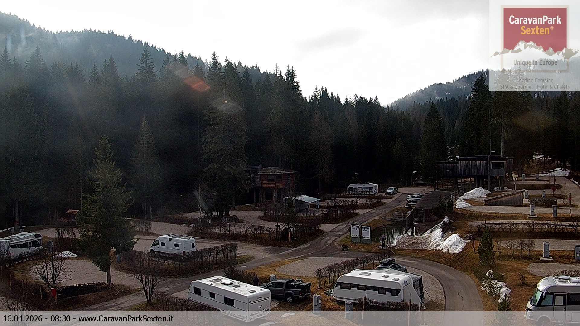 Archived image Webcam Sexten-Moos: caravanpark