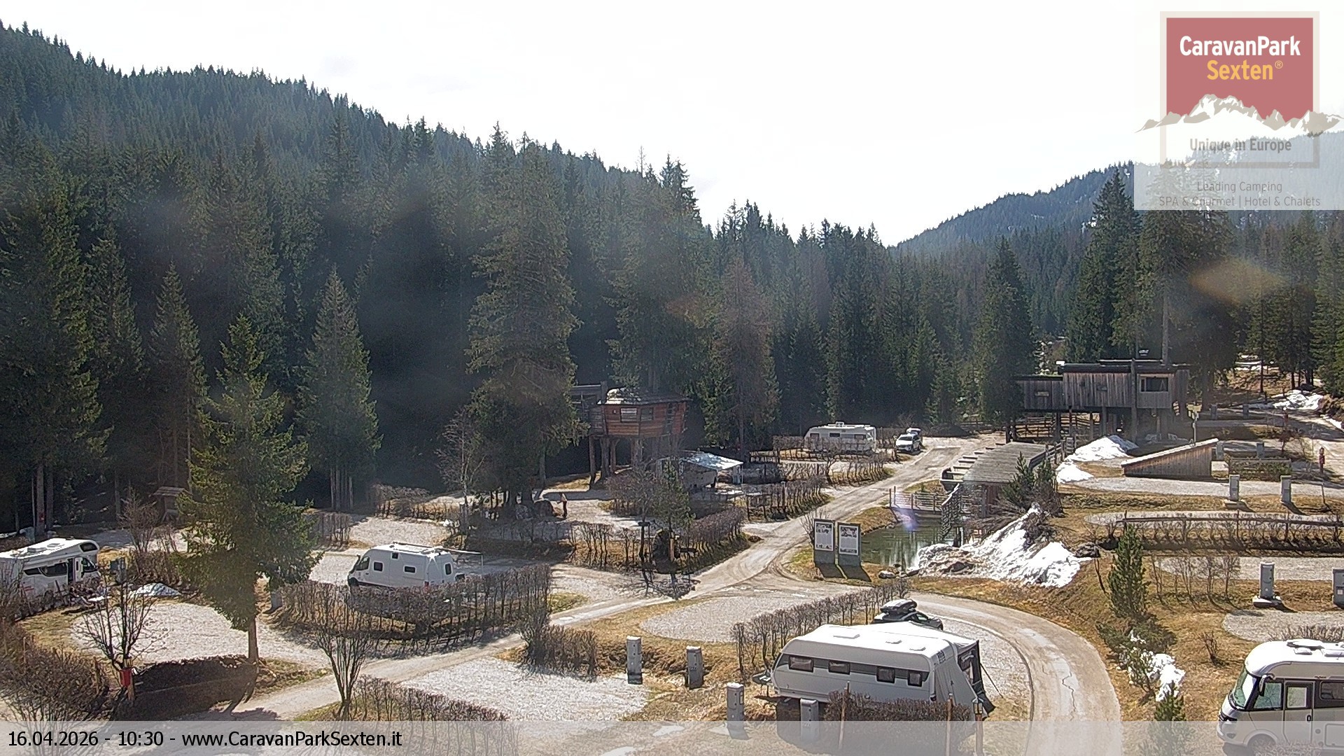 Archived image Webcam Sexten-Moos: caravanpark