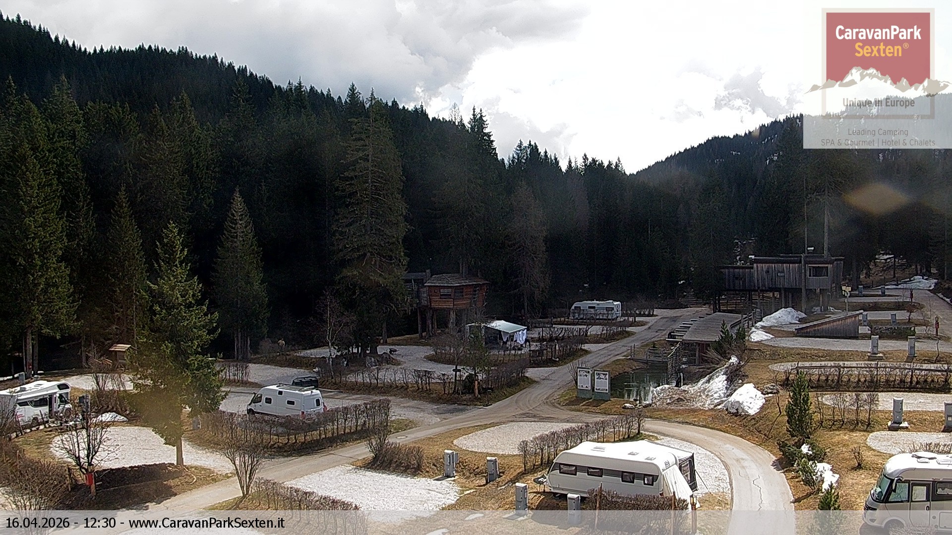 Archived image Webcam Sexten-Moos: caravanpark