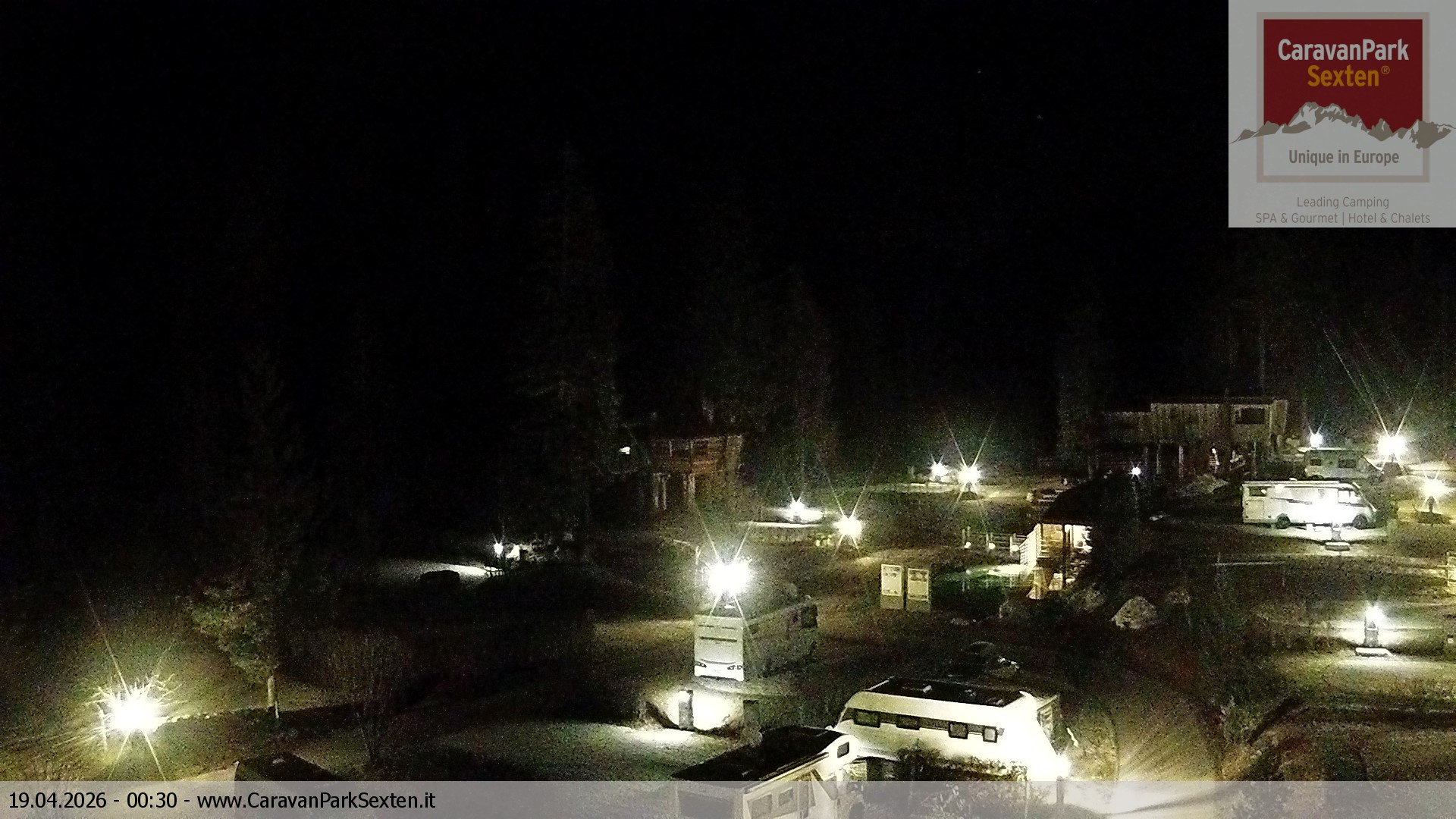 Archived image Webcam Sexten-Moos: caravanpark