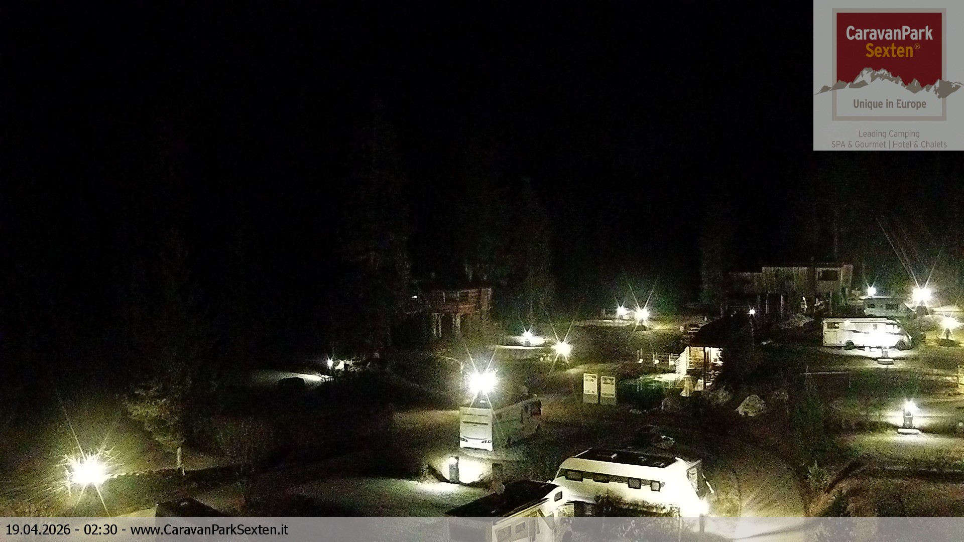 Archived image Webcam Sexten-Moos: caravanpark