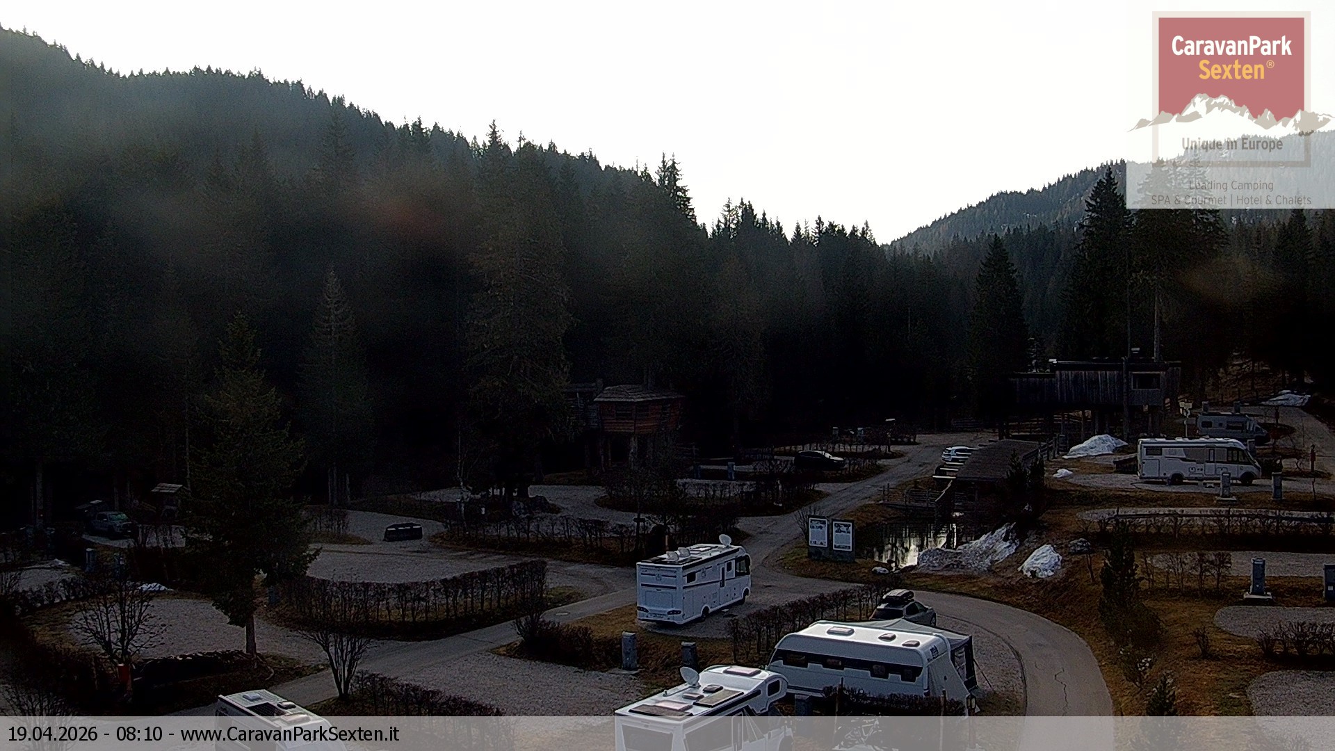 Archived image Webcam Sexten-Moos: caravanpark