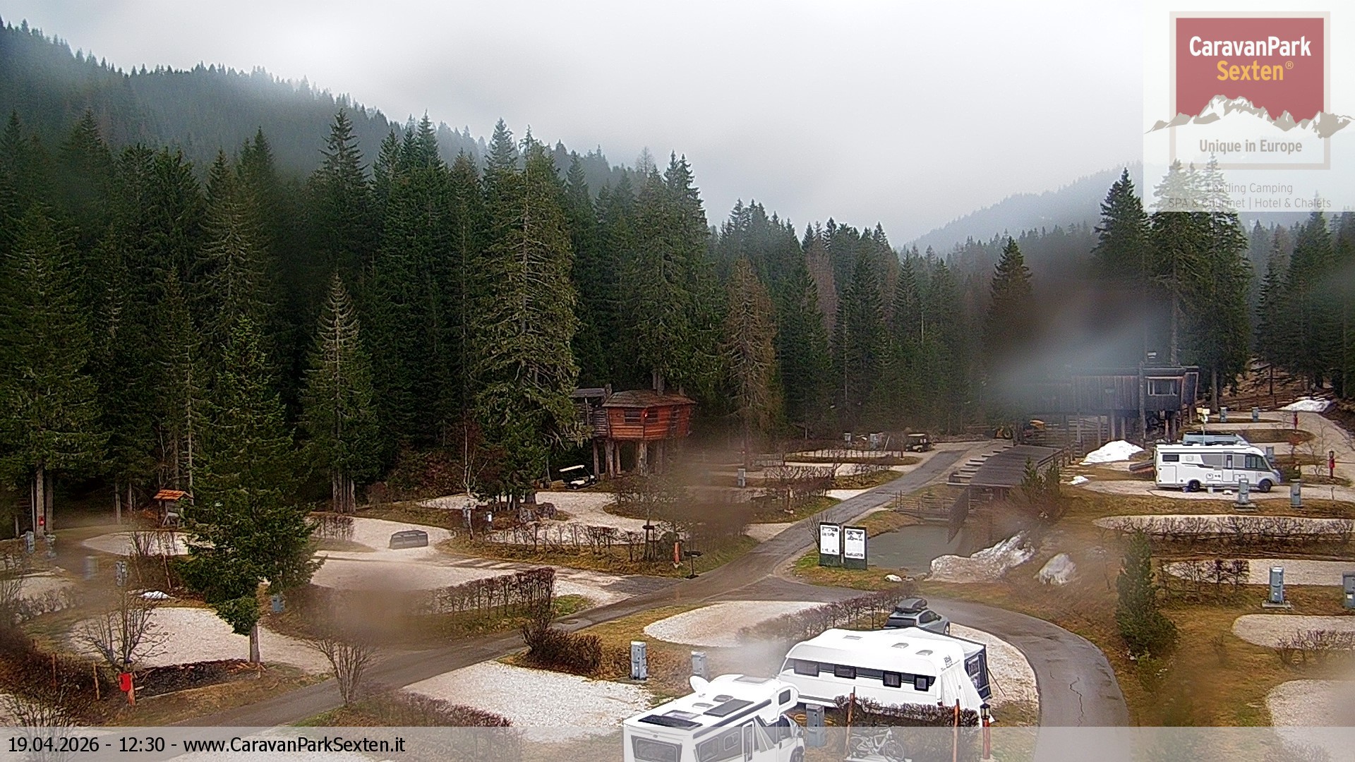 Archived image Webcam Sexten-Moos: caravanpark