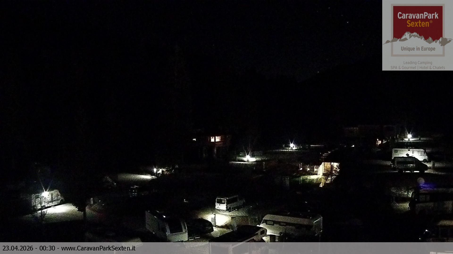 Archived image Webcam Sexten-Moos: caravanpark