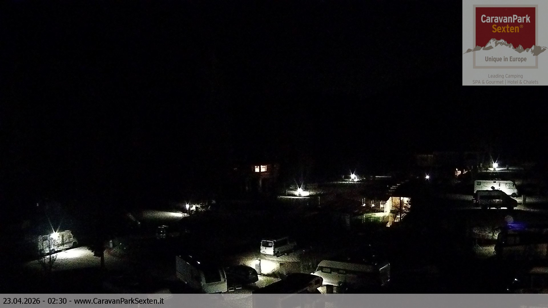 Archived image Webcam Sexten-Moos: caravanpark