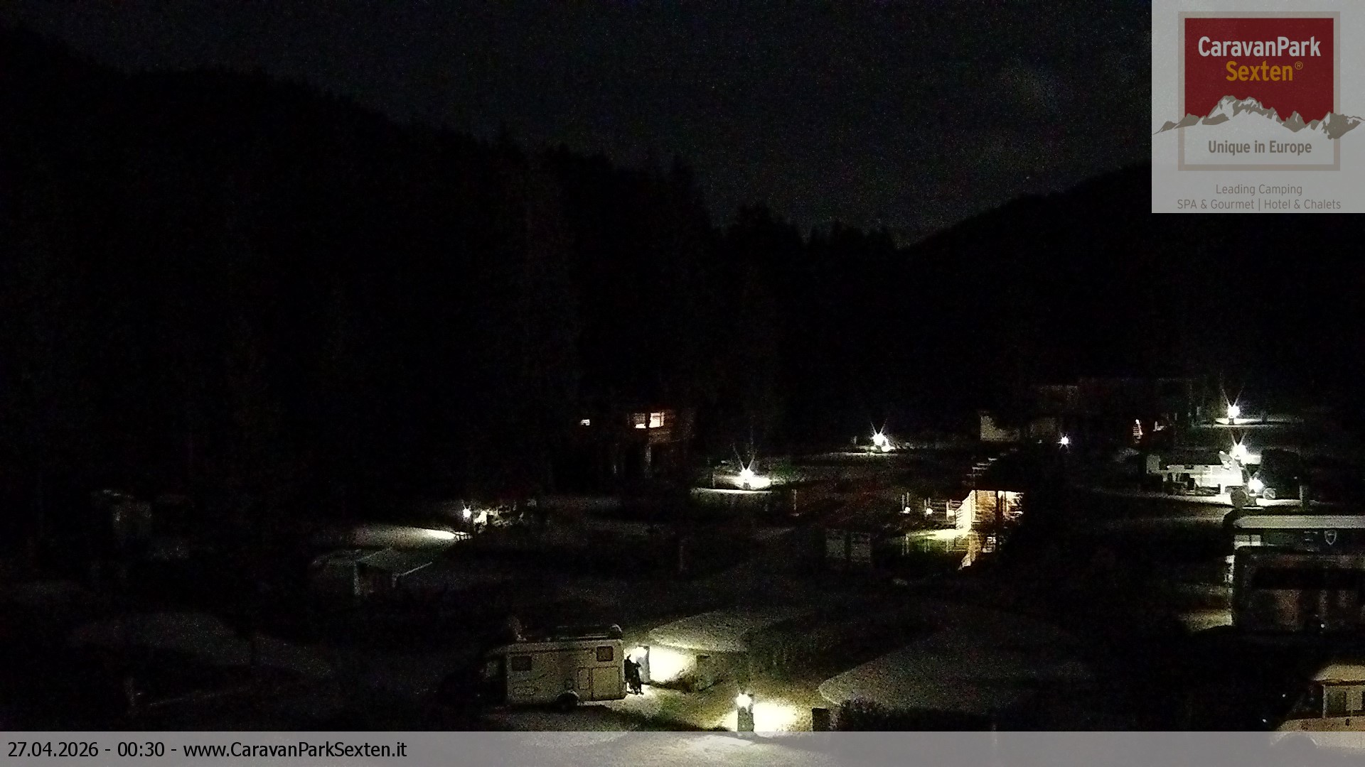 Archived image Webcam Sexten-Moos: caravanpark