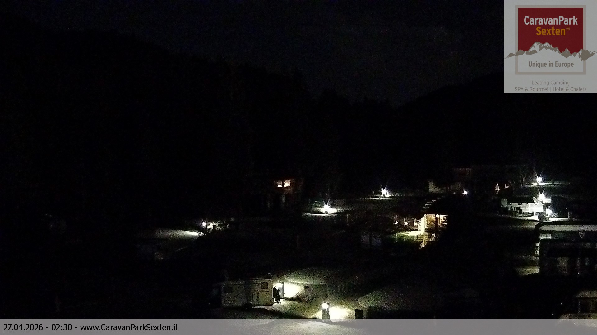 Archived image Webcam Sexten-Moos: caravanpark