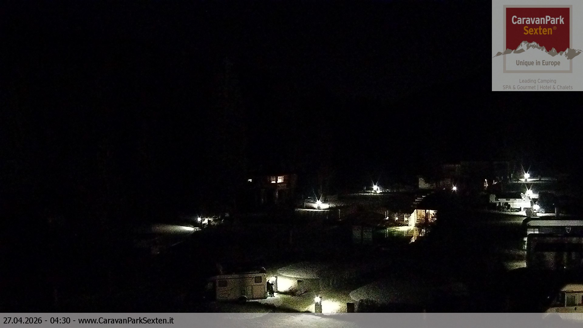 Archived image Webcam Sexten-Moos: caravanpark