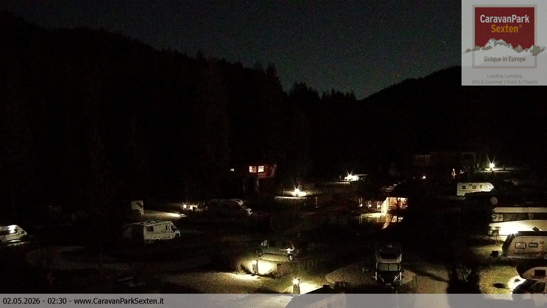 Archived image Webcam Sexten-Moos: caravanpark