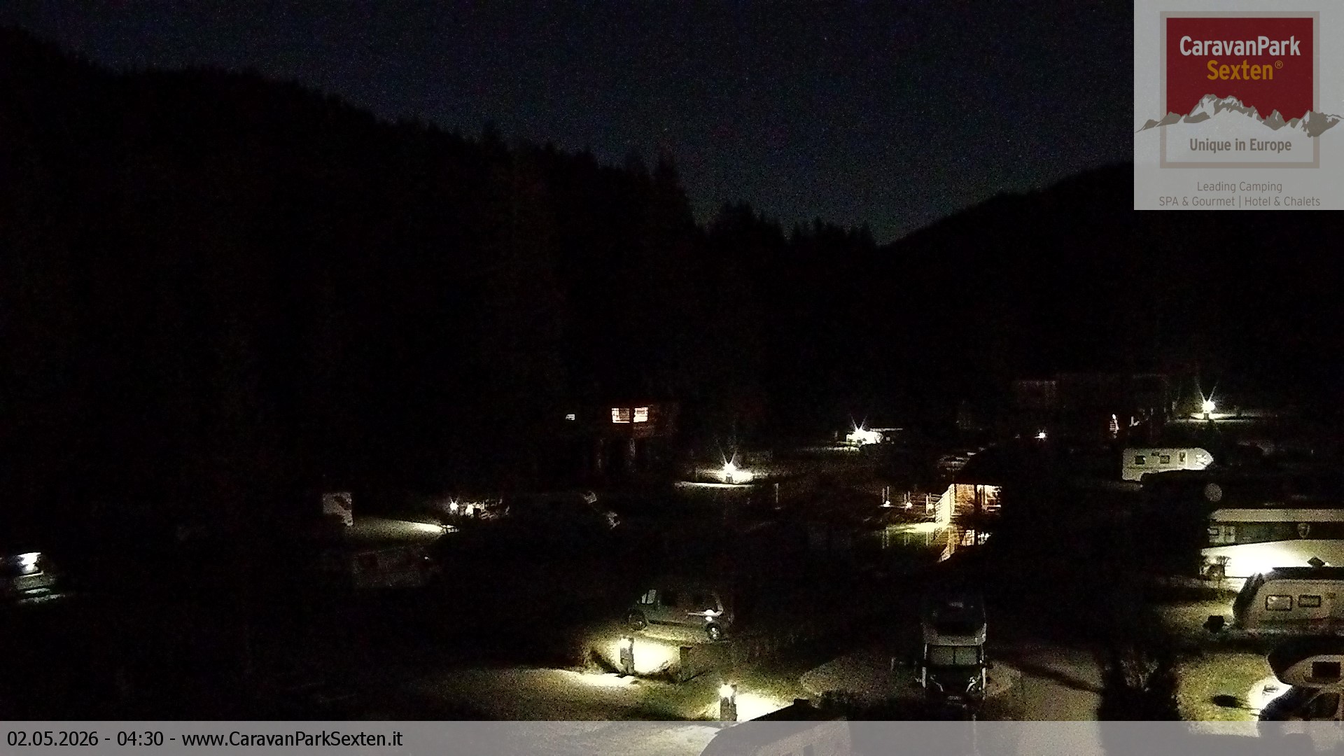 Archiv Foto Webcam Caravanpark in Sexten - Moos
