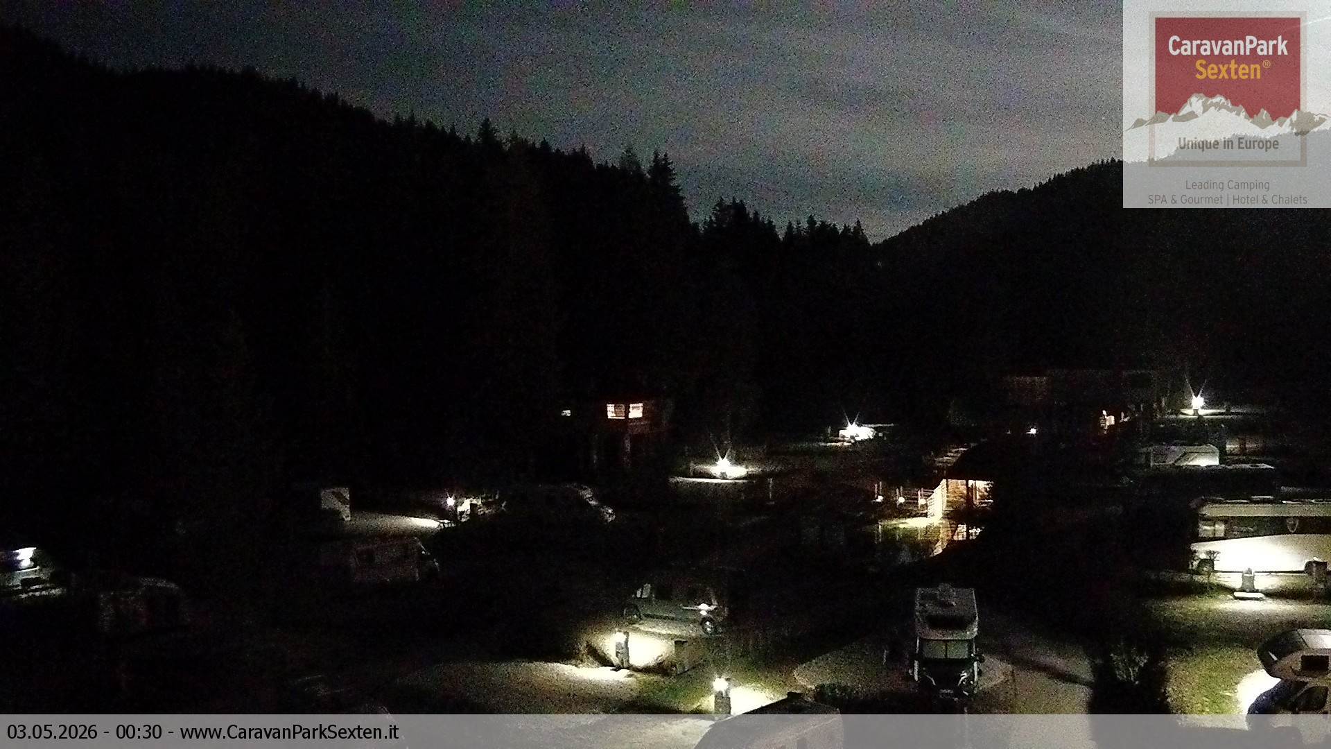 Archived image Webcam Sexten-Moos: caravanpark