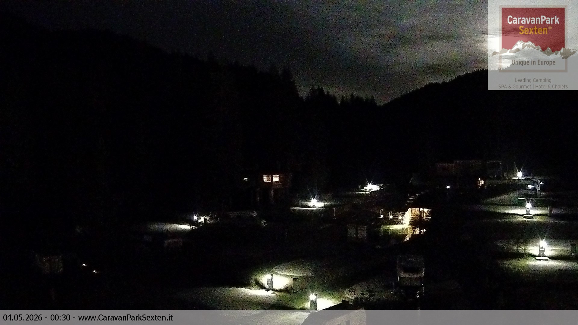 Archived image Webcam Sexten-Moos: caravanpark