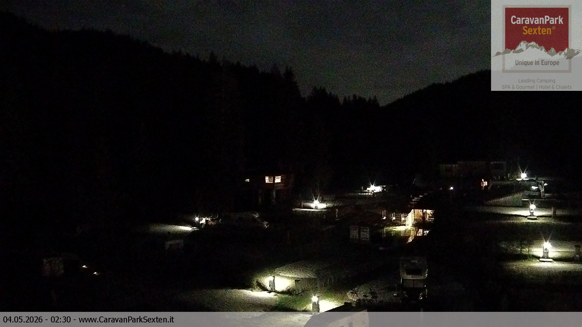 Archived image Webcam Sexten-Moos: caravanpark