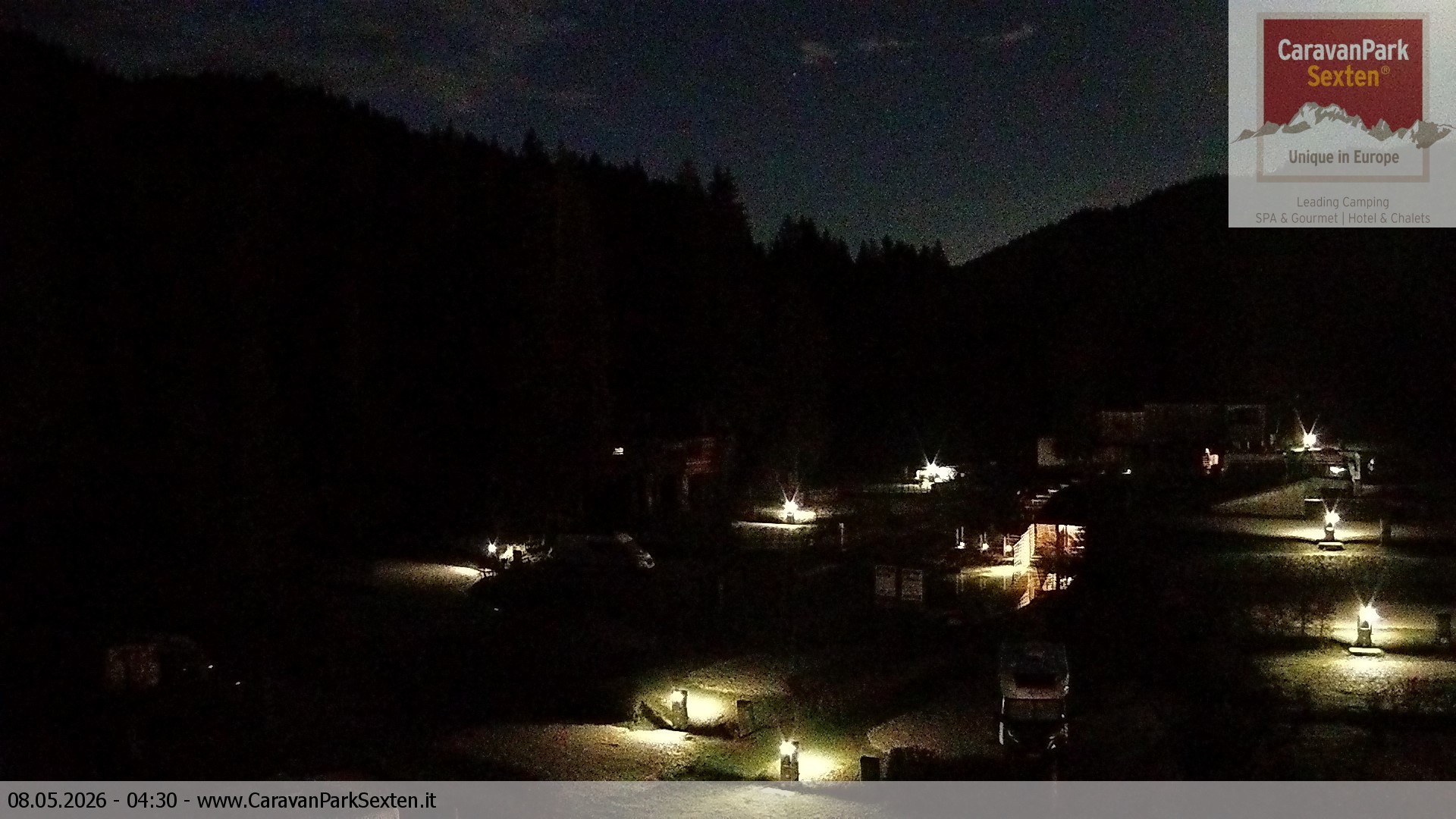 Archiv Foto Webcam Caravanpark in Sexten - Moos