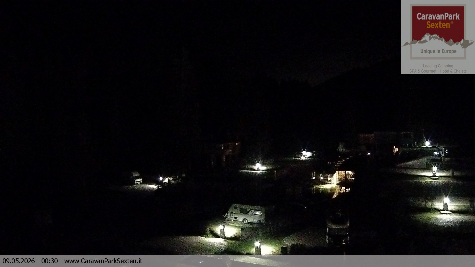 Archiv Foto Webcam Caravanpark in Sexten - Moos