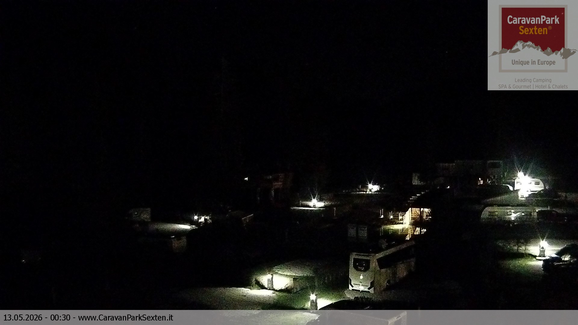Archiv Foto Webcam Caravanpark in Sexten - Moos
