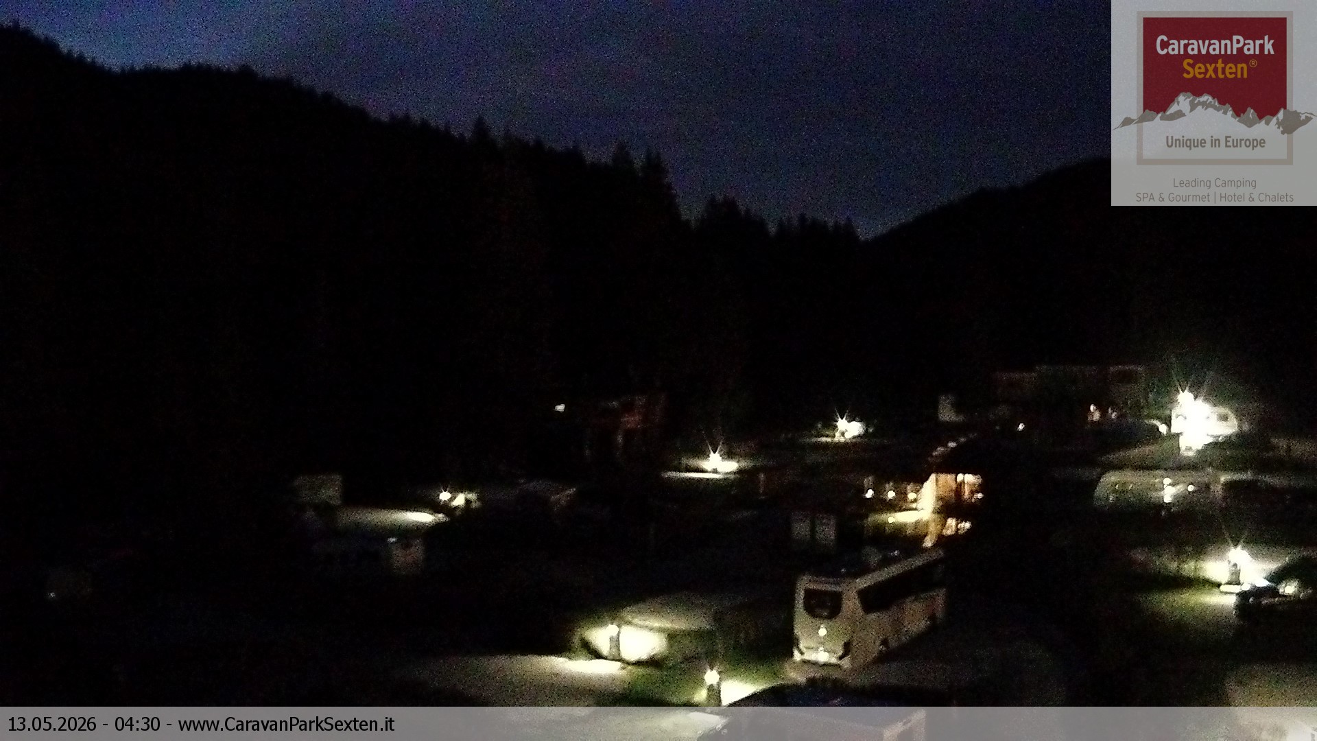 Archiv Foto Webcam Caravanpark in Sexten - Moos